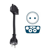 Schuko  Type L-adapter voor Tesla mobiele connector